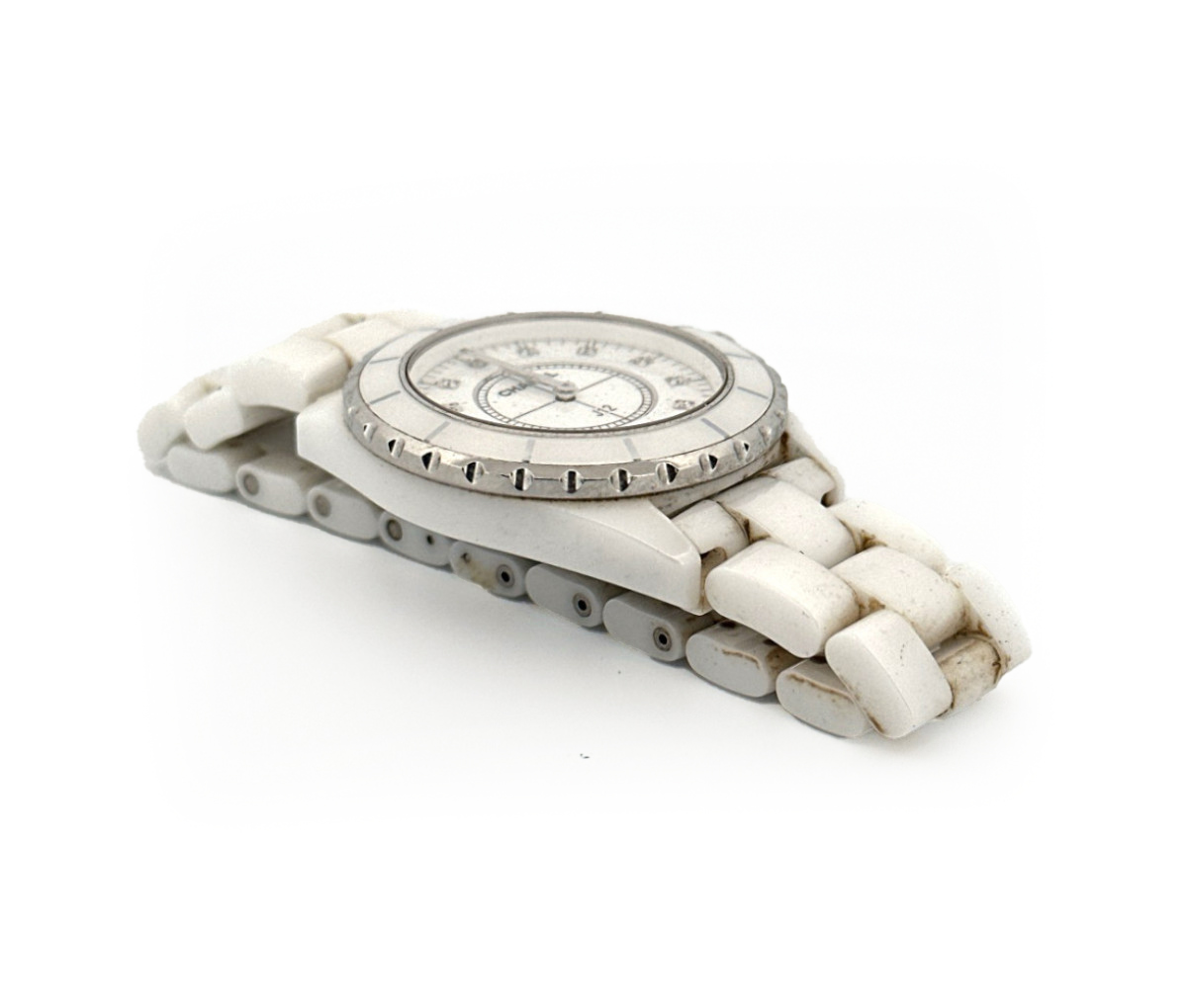 Chanel J12 White Ceramic Diamond Watch 38mm - Image 2