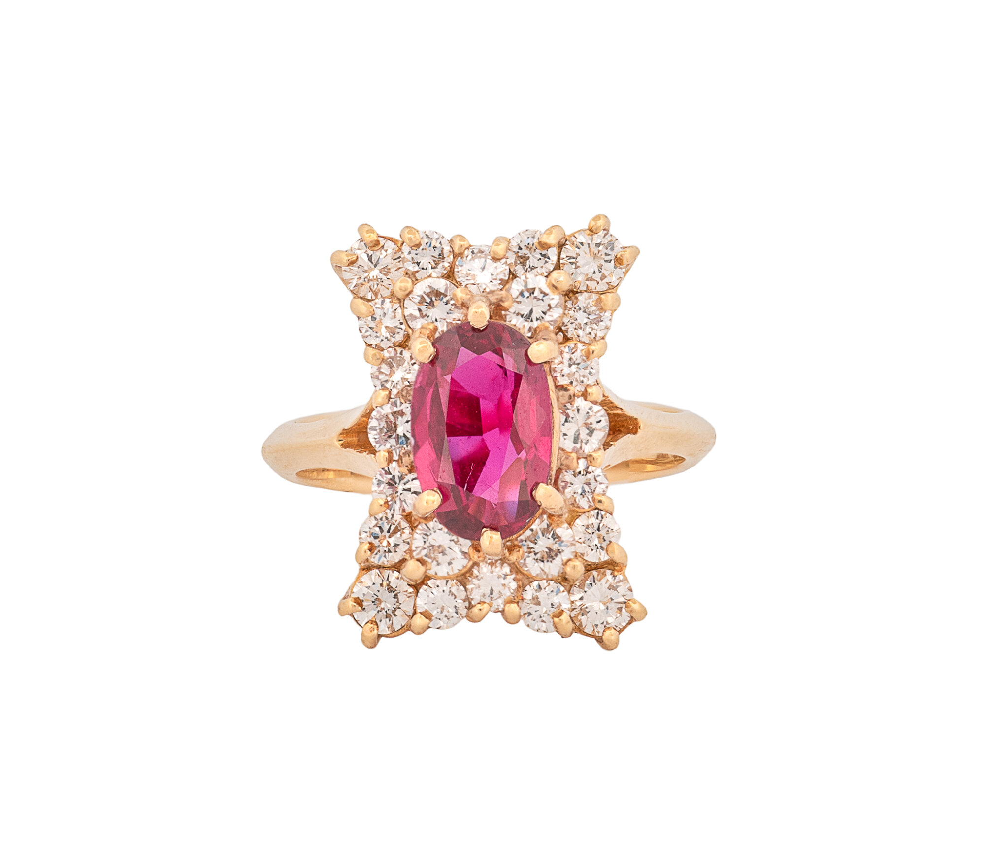 Gemstone 18K 2.43ct CTW Oval Rubys