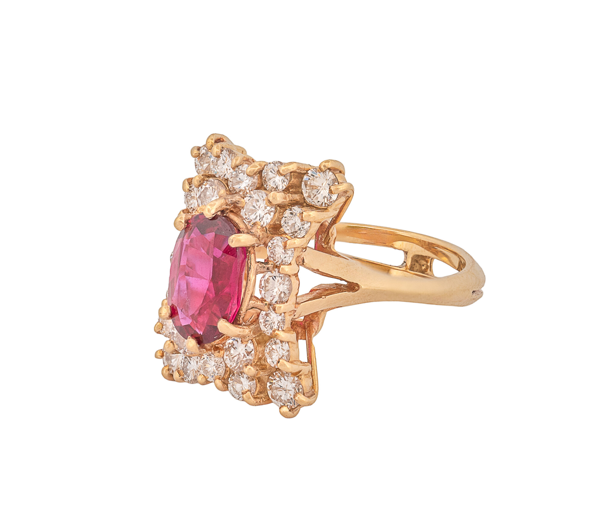 Gemstone 18K 2.43ct CTW Oval Rubys - Image 3