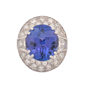 Women's 18K Tanzanite & 1.25ct Diamond Ring