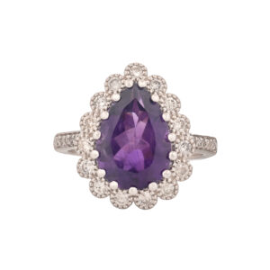 Gemstone 14K 3.80 CTW Pear Amethysts