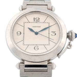 SS Cartier Pasha, Auto, 42mm, Box and papers.