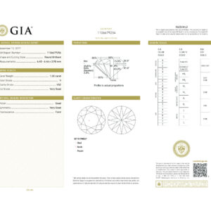 Round Brilliant 1.02 H VS2  GIA Certified Diamond