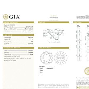 Round Brilliant 2.01 J SI1 GIA Certified Diamond