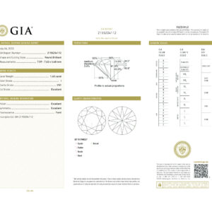 Round Brilliant 1.65 I VS1  GIA Certified Diamond