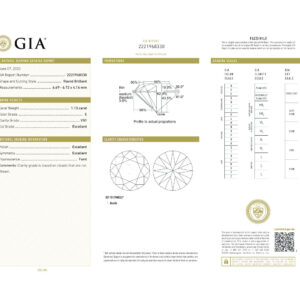 Round Brilliant 1.13 E VS1  GIA Certified Diamond
