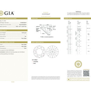 Round Brilliant 2.05 I SI1  GIA Certified Diamond