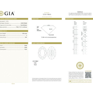 Oval Brilliant 2.00 G VS1 GIA Certified Diamond