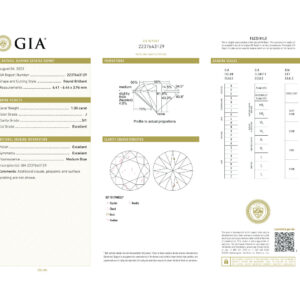 Round Brilliant 1.00 J SI1 GIA Certified Diamond