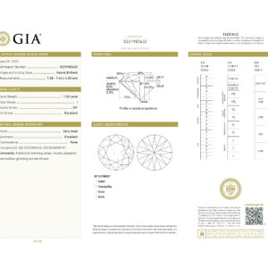 Round Brilliant 1.52 I SI1  GIA Certified Diamond