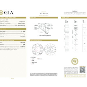 Round Brilliant 2.01 H I1 GIA Certified Diamond