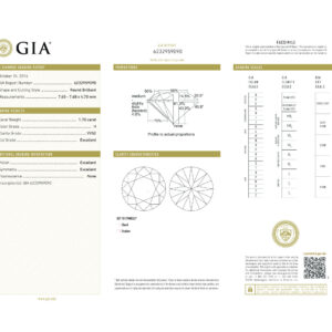 Round Brilliant 1.70 H VVS2 GIA Certified Diamond