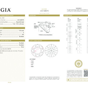 Round Brilliant 3.08 CTW G SI2 G SI2 GIA Diamond Studs 14K White Gold