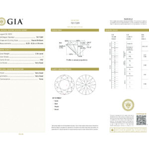 Round Brilliant 2.04 I VS2  GIA Certified Diamond