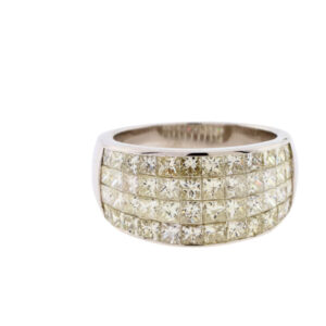 Bands 18K 3.5 CTW Princess Natural Diamonds