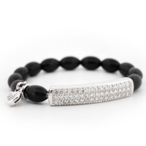 Women's 14K Diamond & Wood Bracelet