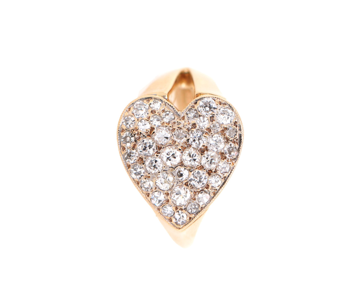 Women's Neiman Marcus 14k Diamond Heart Ring