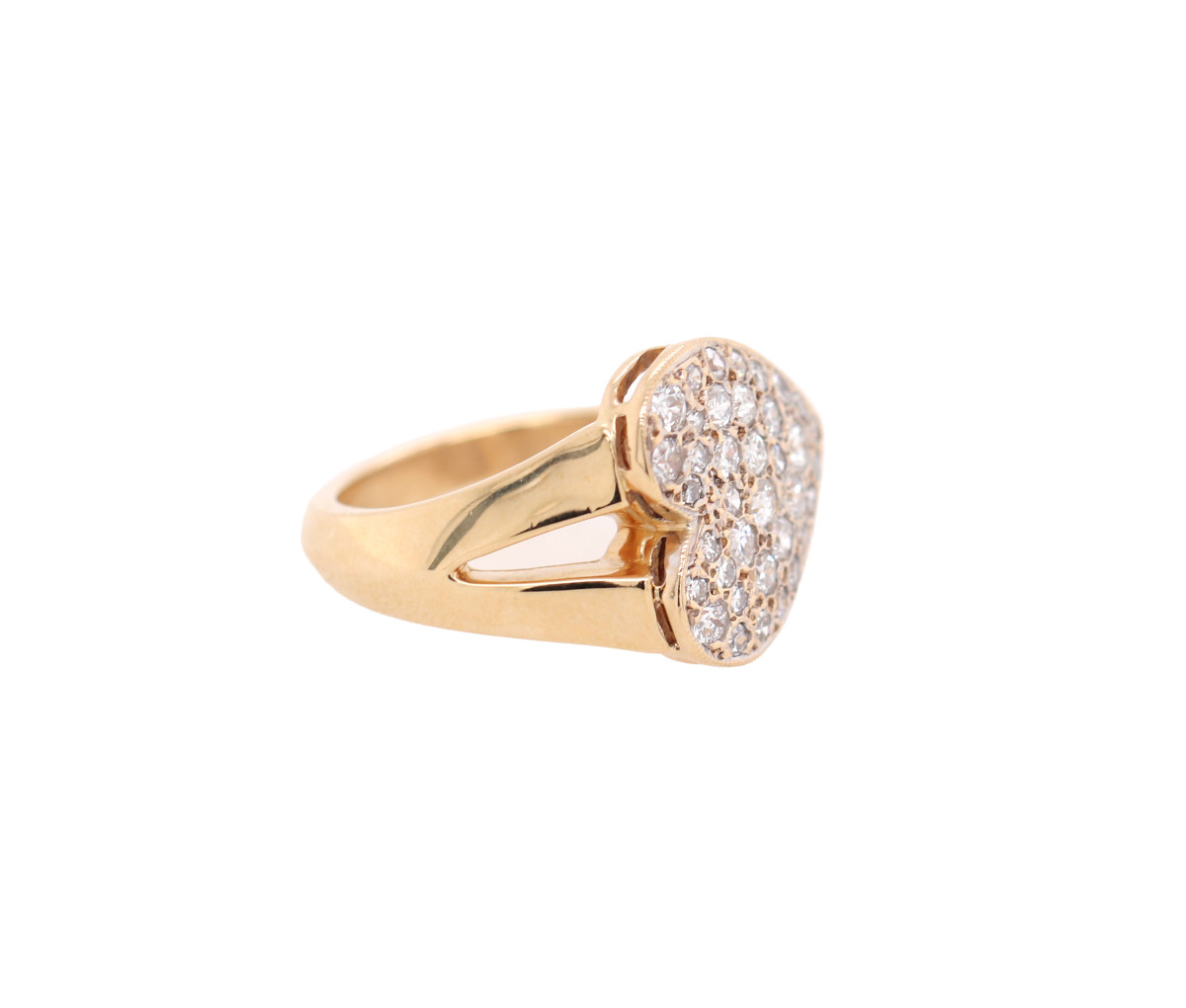 Women's Neiman Marcus 14k Diamond Heart Ring - Image 3