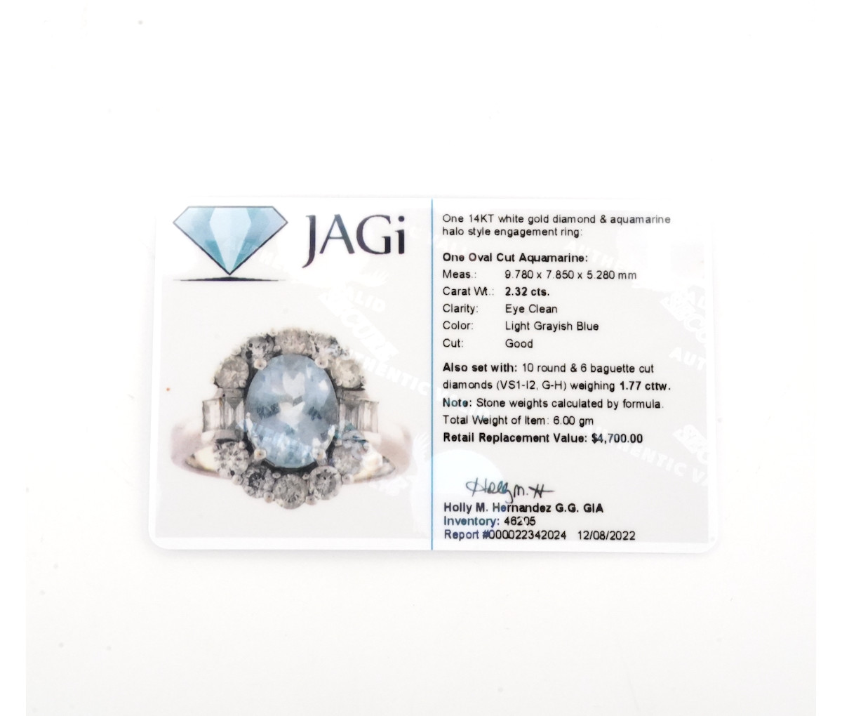 Gemstone 14K 2.32ct CTW 0 Aquamarines - Image 3