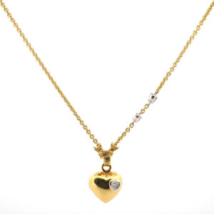 Women's 18k Diamond Heart Pendant Necklace