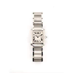 Mid-Size Cartier Stainless Steel Tank Francaise, 31mm