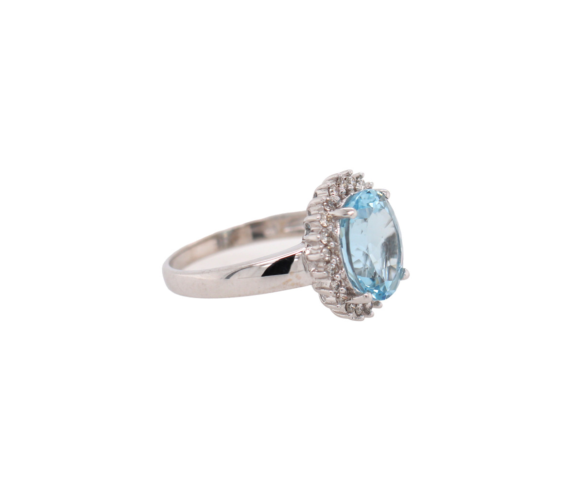 Gemstone 14K 3.40 CTW Oval Aquamarines - Image 3