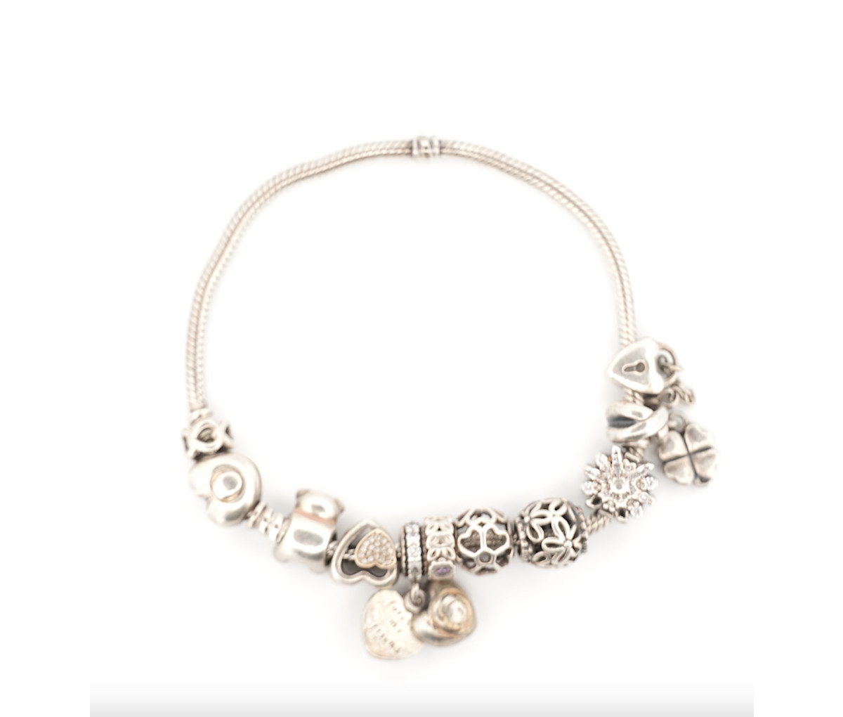 Pandora Sterling Silver Charm Bracelet