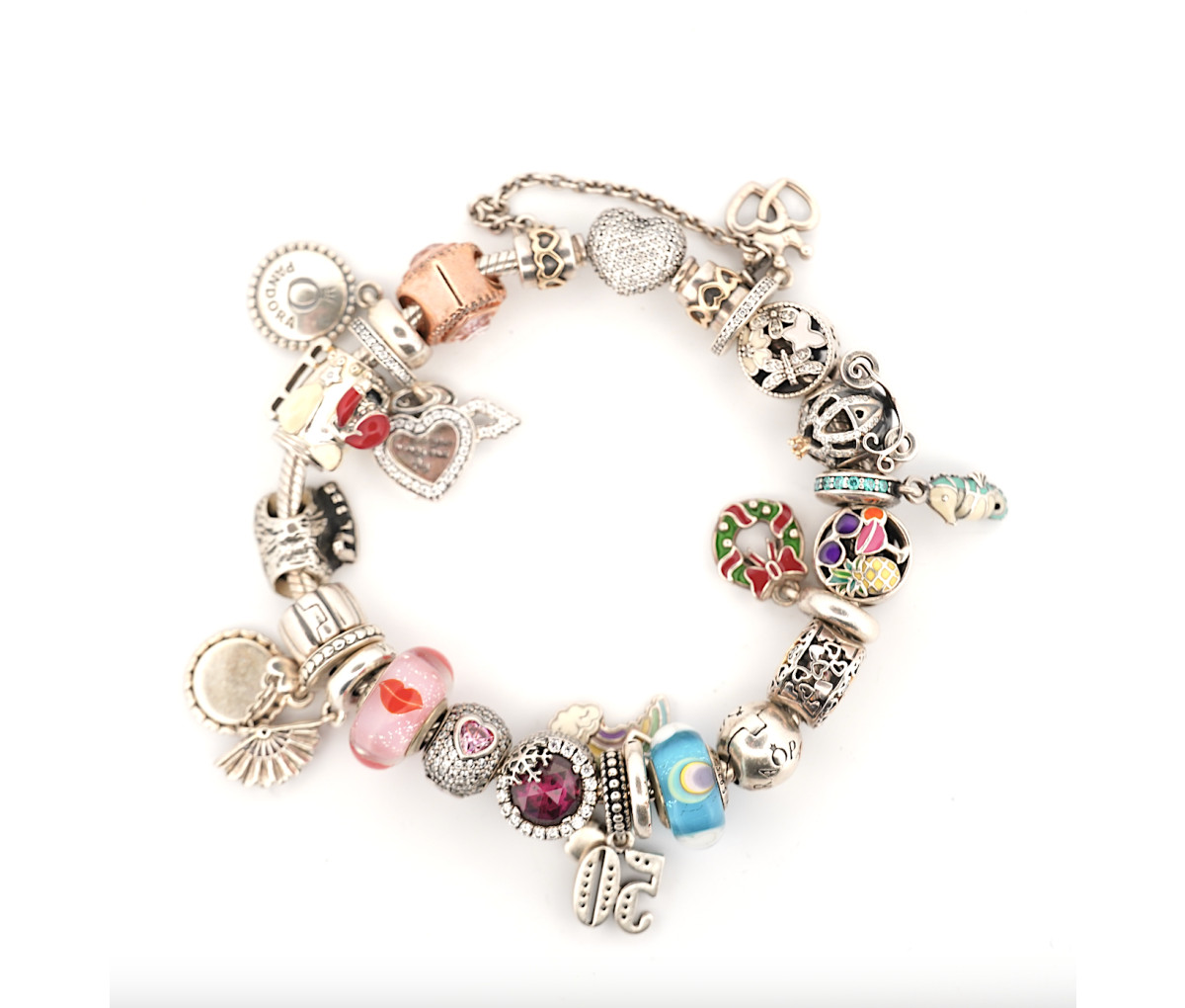 Pandora Sterling Silver Charm Bracelet