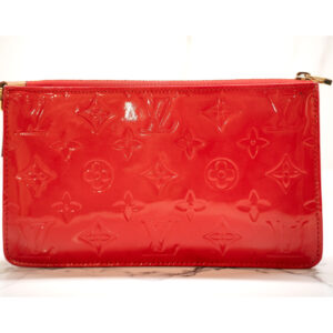 Louis Vuitton Red Vernis Lexington Clutch