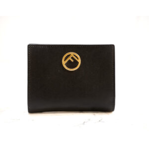 Fendi Black Leather F Wallet