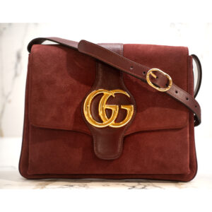 Gucci Medium Burgundy Suede Arli Crossbody
