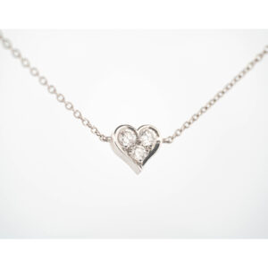 Tiffany & Co Platinum 950 Diamond Heart Bracelet