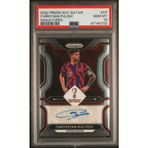 2022 Prizm W/C Qatar Signatures Christian Pulisic PSA 10