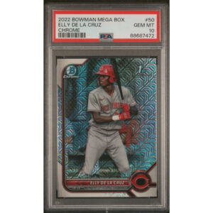 2022 Bowman Mega Box Chrome Elly De La Cruz PSA 10