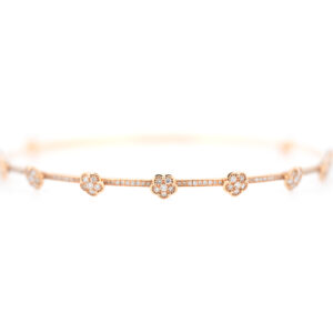 18K Yellow Gold Pasquale Bruni Figlia Dei Fiori 1.7ct Diamond Choker Necklace