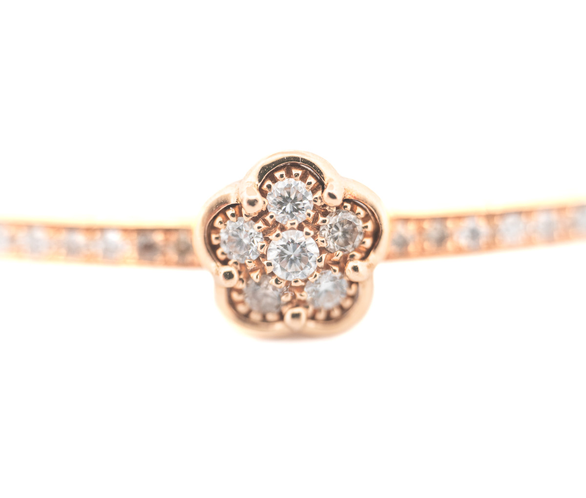 18K Yellow Gold Pasquale Bruni Figlia Dei Fiori 1.7ct Diamond Choker Necklace - Image 2