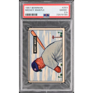 1951 Bowman Mickey Mantle #253 PSA 2.5