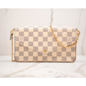 Louis Vuitton Damier Azur Coated Canvas Felicie Pochette