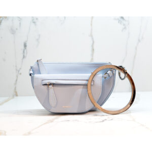 Burberry Blue Leaher Mini Double Olympia Pochette