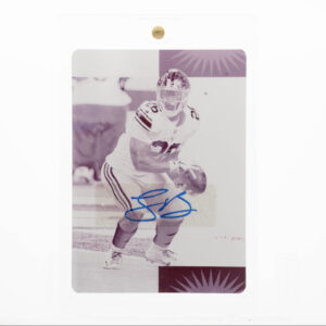 2019 Panini Plates & Patches Saquon Barkley Magenta Plate Auto RC 1/1