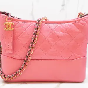 Chanel Pink Quilted Lambskin Medium Gabrielle Bag