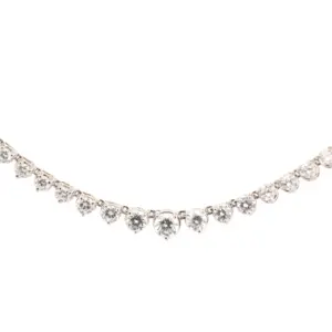 Women's 14K White Gold 3ct Diamond Necklace