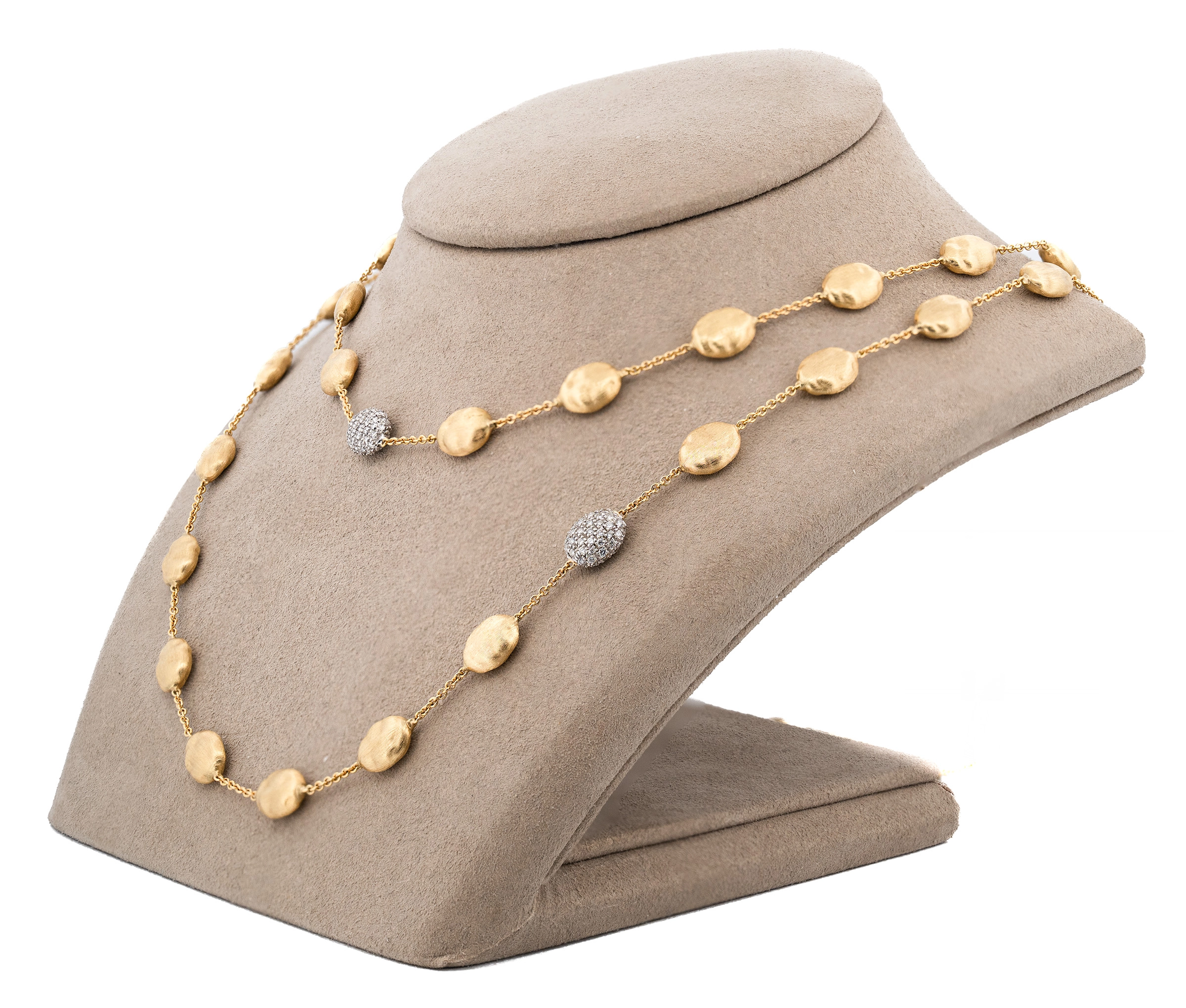 Marco Bicego 18K Siviglia Diamond & Bean Necklace - Image 4