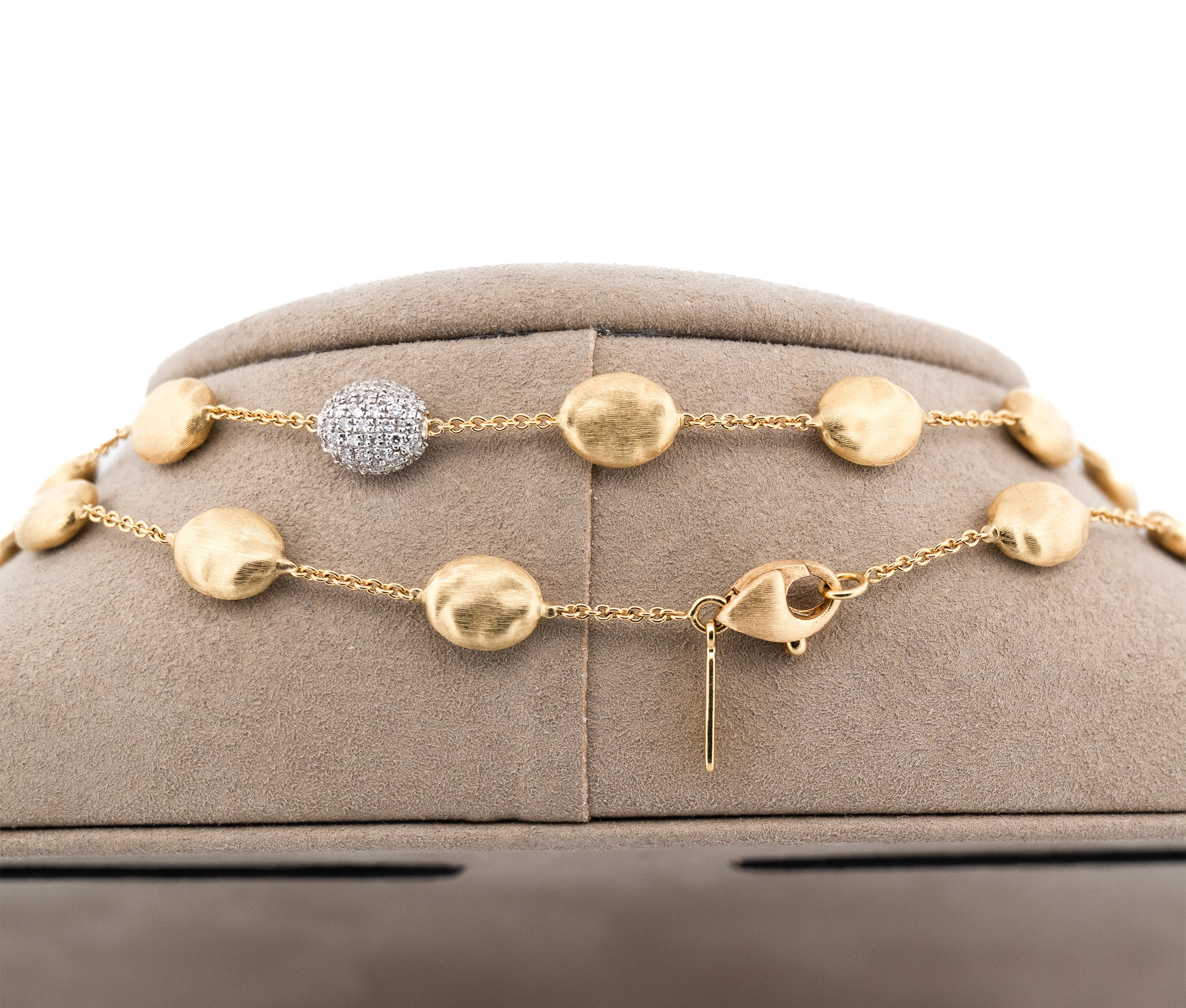 Marco Bicego 18K Siviglia Diamond & Bean Necklace - Image 5