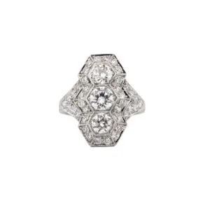 Antique Platinum 2.20 cttw. Diamond Ring