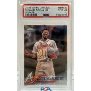 2018 Topps Chrome Update Ronald Acuna JR. PSA 10