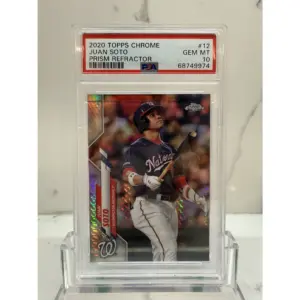 2020 Topps Chrome Juan Soto Prism Refractor PSA 10