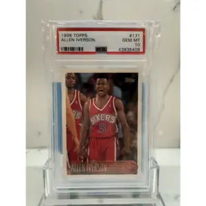 1996 Topps Allen Iverson RC PSA 10