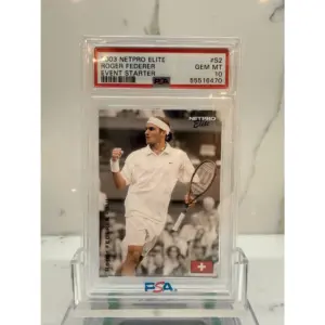 2003 Netpro Elite Roger Federer Event Starter RC PSA 10