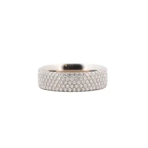 18K White Gold Tiffany & Co. Metro Style Diamond Band